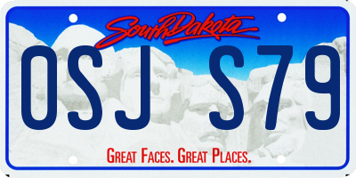 SD license plate 0SJS79
