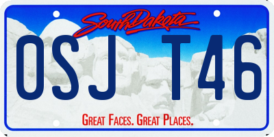 SD license plate 0SJT46