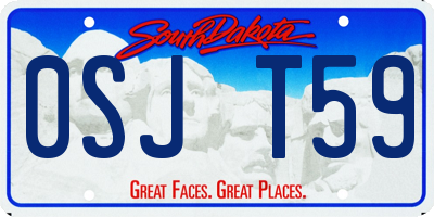 SD license plate 0SJT59