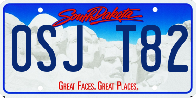 SD license plate 0SJT82