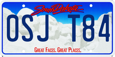 SD license plate 0SJT84
