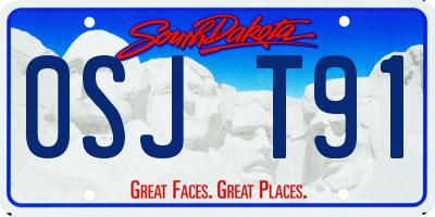 SD license plate 0SJT91
