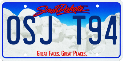 SD license plate 0SJT94
