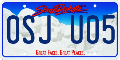 SD license plate 0SJU05