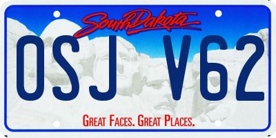 SD license plate 0SJV62
