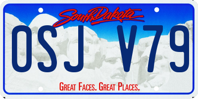 SD license plate 0SJV79