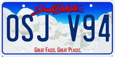 SD license plate 0SJV94