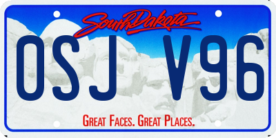 SD license plate 0SJV96