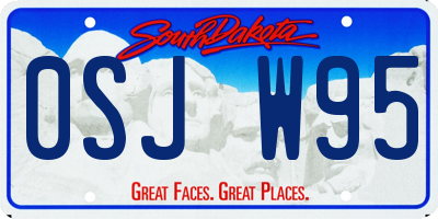 SD license plate 0SJW95