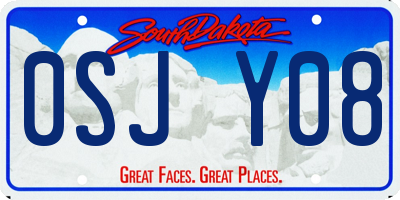SD license plate 0SJY08