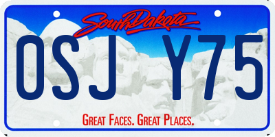SD license plate 0SJY75