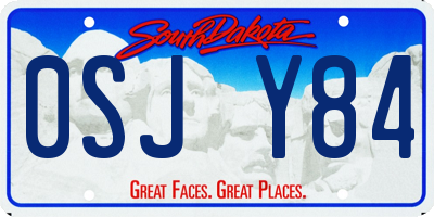 SD license plate 0SJY84