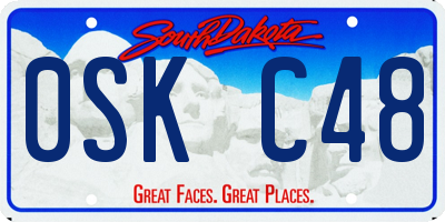 SD license plate 0SKC48