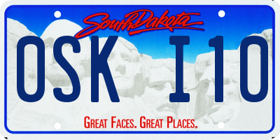 SD license plate 0SKI10