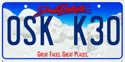 SD license plate 0SKK30