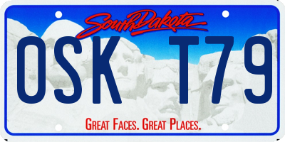 SD license plate 0SKT79