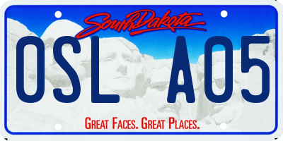 SD license plate 0SLA05