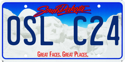SD license plate 0SLC24