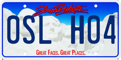 SD license plate 0SLH04