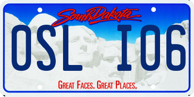 SD license plate 0SLI06