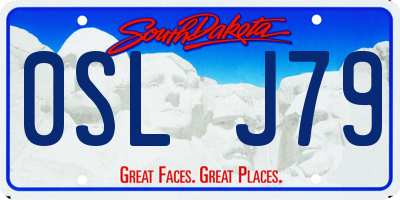 SD license plate 0SLJ79