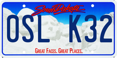 SD license plate 0SLK32