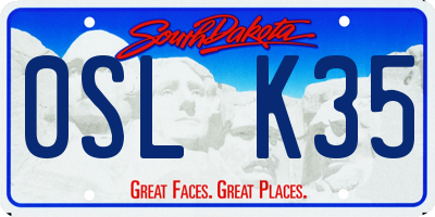 SD license plate 0SLK35