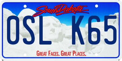 SD license plate 0SLK65