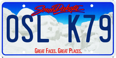 SD license plate 0SLK79
