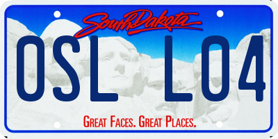 SD license plate 0SLL04