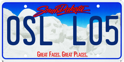 SD license plate 0SLL05