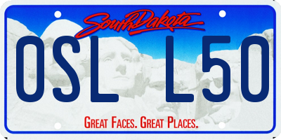 SD license plate 0SLL50