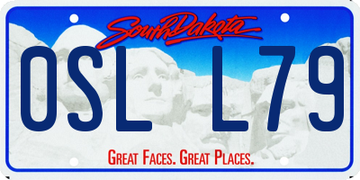 SD license plate 0SLL79