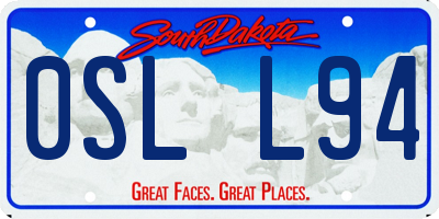 SD license plate 0SLL94