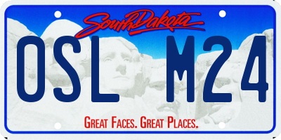 SD license plate 0SLM24
