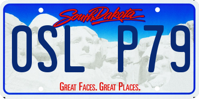 SD license plate 0SLP79