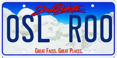 SD license plate 0SLR00