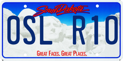 SD license plate 0SLR10