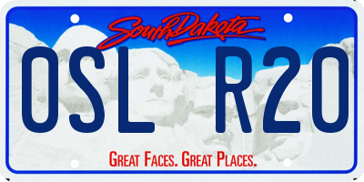 SD license plate 0SLR20