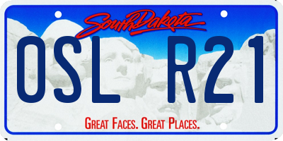SD license plate 0SLR21