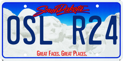SD license plate 0SLR24