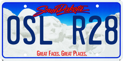 SD license plate 0SLR28