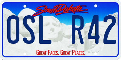 SD license plate 0SLR42