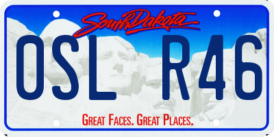 SD license plate 0SLR46