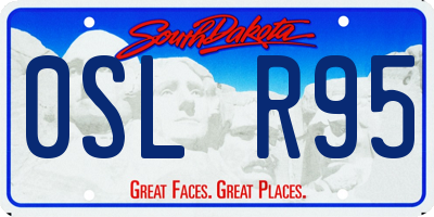SD license plate 0SLR95