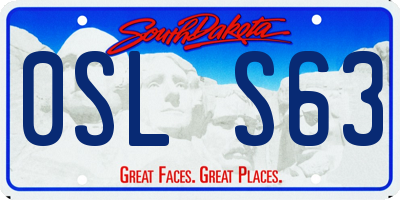 SD license plate 0SLS63