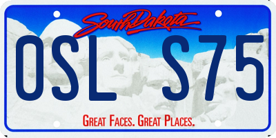 SD license plate 0SLS75