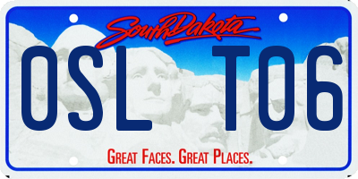 SD license plate 0SLT06
