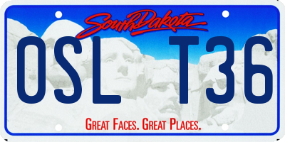 SD license plate 0SLT36
