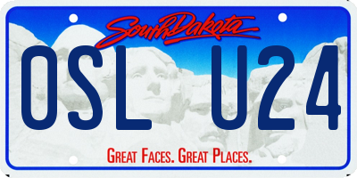 SD license plate 0SLU24
